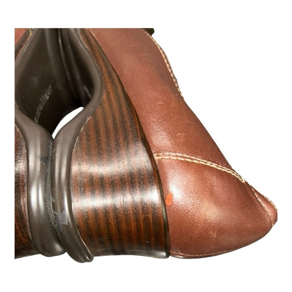 Naturalizer Leather Loafers Size 7.5 Olla Square Toe Slip On Shoes - Picture 9 of 16